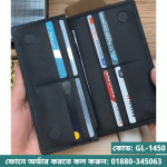 Goyal Leather GL 1450- Contrast Black | Goyal Leather Men’s Long Style Cow Leather Wallet - Image 3