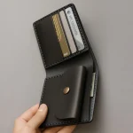 GL-1520 Black | Modern Minimalist Goyal Leather Men Wallet Original Cow Leather Bifold Wallet