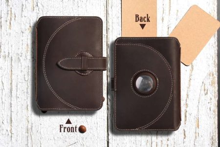 GL-2426-3.jpg Goyal GL-2426 Dark Coffee | Dual-Passport Travel Wallet – Crazy Horse Leather, RFID Protected - Image 1