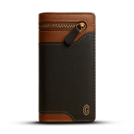 Goyal Leather GL 1209- Contrast Black | Goyal Leather Men’s Long Style Cow Leather Wallet