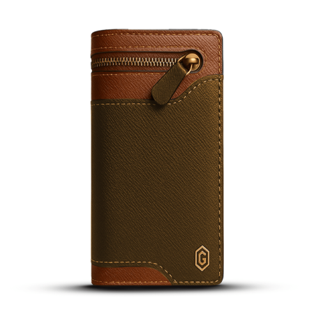Goyal Leather GL 1209- Deep Brown | Goyal Leather Men’s Long Style Cow Leather Wallet