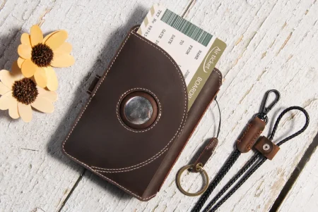 Goyal GL-2426 Dark Coffee | Dual-Passport Travel Wallet – Crazy Horse Leather, RFID Protected - Image 3