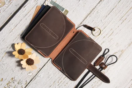 Goyal GL-2426 Dark Coffee | Dual-Passport Travel Wallet – Crazy Horse Leather, RFID Protected - Image 4