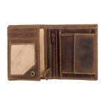 GL-4595 Brown | Goyal Leather Cash and Coin Holder - Card Case - Bi-Fold - RFID - Image 3
