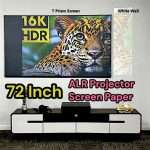 প্রজেক্টরের পর্দা 72 Inch ALR Projector Screen Paper প্রজেক্টর স্ক্রিন পেপার 70 Inch